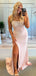 Classy Sparkly Sequin Prom Dress Square Neck Sheer Corset High Slit Sparkle Formal Gown,WGP2059
