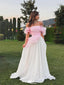 Elgant Pink Off-Shoulder A-Line Long Prom Dress Ideas, Evening Party Dresses,WGP1890