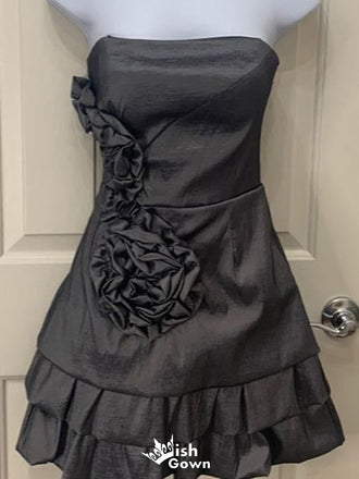 Elegant Strapless A-line Short Mini Homecoming Dress,EPT620