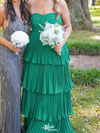 Elegant Sweetheart Strapless A-line Long Prom Dress Ideas, Evening Party Dresses,WGP1176