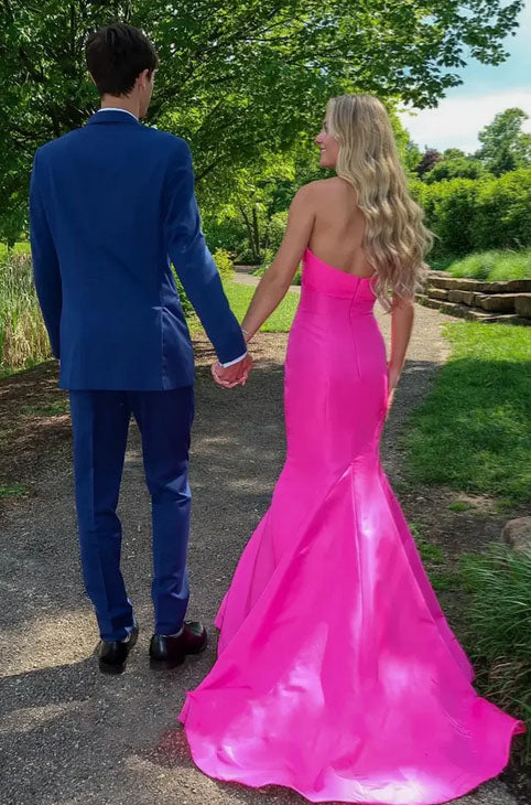 Elegant Pink Sweetheart Mermaid Long Prom Dress Ideas, Evening Party Dresses,WGP1822