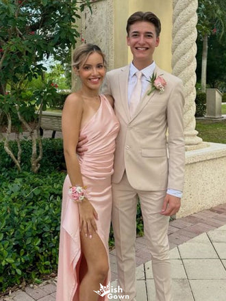 Gorgeous One-shoulder Mermaid Long Prom Dress Ideas, Evening Party Dresses,WGP1189