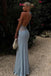 Modern Halter Prom Gown Sexy Lace Waist Sleeveless Satin Formal Maxi,WGP2177