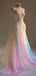 Sparkly V-Neck Mermaid Long Prom Dress Ideas, Evening Party Dresses,WGP1891