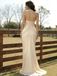 Unique Champagne Halter Chiffon Prom Dress Sexy Sleeveless Ruched Empire Waist Evening Gown,WGP2080