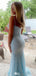 Elegant Spaghetti Strap Sweetheart Mermaid Long Prom Dress Ideas, Evening Party Dresses,WGP1128