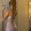 Charming Purple Spaghetti Strap Mermaid  Long Prom Dress Ideas, Evening Party Dresses,WGP1718