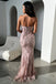 Elegant Applique Pink Sweetheart Mermaid Long Prom Dress Ideas, Evening Party Dresses,WGP1844