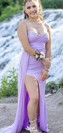 Elegant Spaghetti Strap Sweetheart Mermaid Long Prom Dress Ideas, Evening Party Dresses,WGP1477