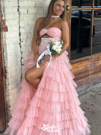 Gorgeous Sweetheart Strapless A-line Long Prom Dress Ideas, Evening Party Dresses,WGP1541