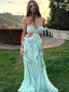 Elegant Mint Green Sweetheart Mermaid Long Prom Dress Ideas, Evening Party Dresses,WGP1654