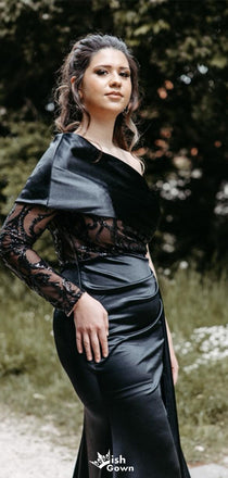 Gorgeous One-shoulder Mermaid Long Prom Dress Ideas, Evening Party Dresses,WGP1575