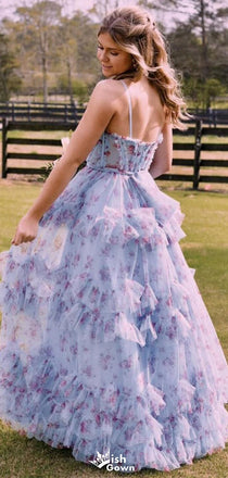 Gorgeous Spaghetti Strap Sweetheart A-line Long Prom Dress Ideas, Evening Party Dresses,WGP1159