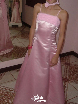 Elegant Spaghetti Strap A-line Long Prom Dress Ideas, Evening Party Dresses,WGP1673