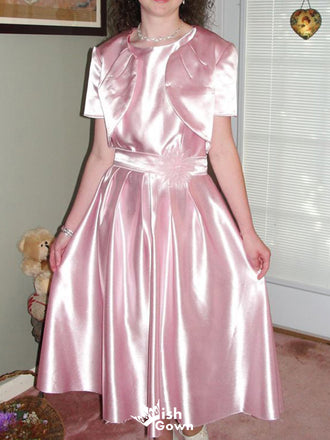 Casual Short Sleeves A-line Long Prom Dress Ideas, Evening Party Dresses,WGP1679