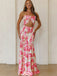 Elegant Pink Halter Strap Mermiad Long Prom Dress Ideas, Evening Party Dresses,WGP1648