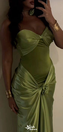 Elegant Strapless Sweetheart Mermaid Long Prom Dress Ideas, Evening Party Dresses,WGP1738