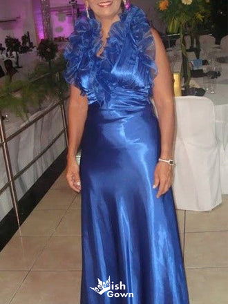 Unique Halter Mermaid Long Prom Dress Ideas, Evening Party Dresses,WGP1749