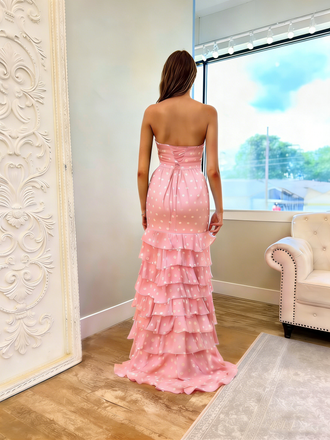 Elegant Pink Sweetheart A-Line Long Prom Dress Ideas, Evening Party Dresses, WGP2033