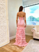 Elegant Pink Sweetheart A-Line Long Prom Dress Ideas, Evening Party Dresses, WGP2033
