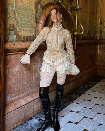 Unique White Halter A-Line Long Sleeve Short Homecoming Dresses For Birthday Party, EPT701