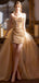 Shiny Gold Sweetheart Mermaid Short Homecoming Dresses For Party, EPT676