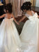 Cute White Jewel Sleeveless Floral Long A-Line Flower Girl Dress,FG028