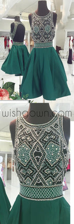 New Arrival vintage open back sparkly unique formal homecoming prom dresses, BD00160
