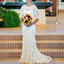 Custom Make Round Neck Open Back Sexy Mermaid Long Lace Wedding Party Dresses, WD0039 - Wish Gown