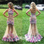 Unique Gorgeous Halter Open Back Pretty Long Prom Dresses, WG750